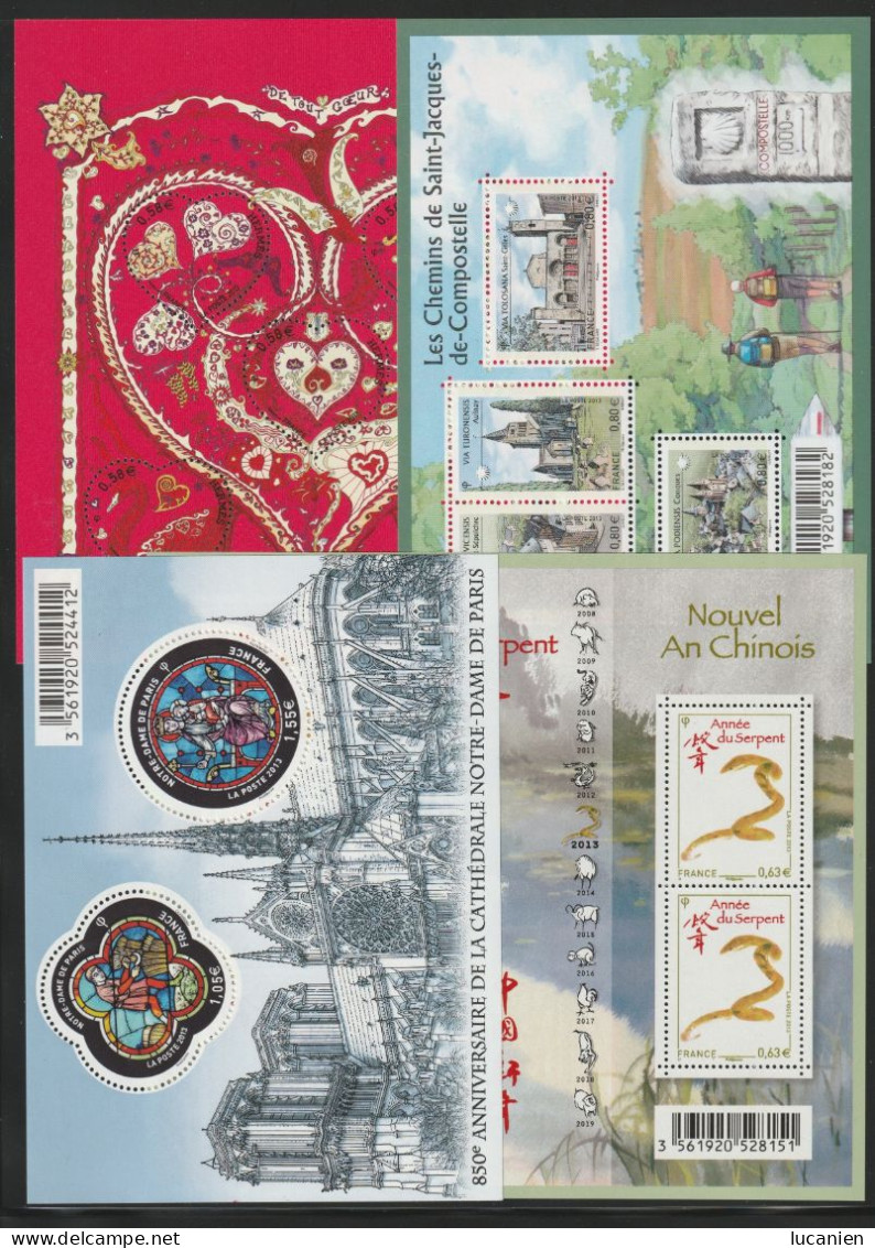 Timbres 2013 Année Complète Neufs ** Cote 992€ Voir DESCRIPTIF  RARE Dans Cette Présentation 9 Photos  - - 2010-2019