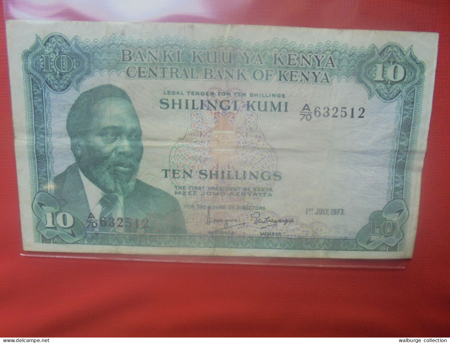 KENYA 10 SHILLINGS 1973 Circuler (B.29) - Kenya