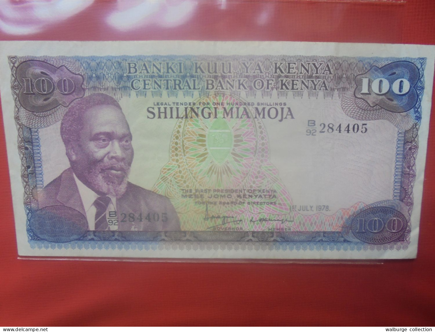 KENYA 100 SHILLINGS 1978 Circuler (B.29) - Kenya