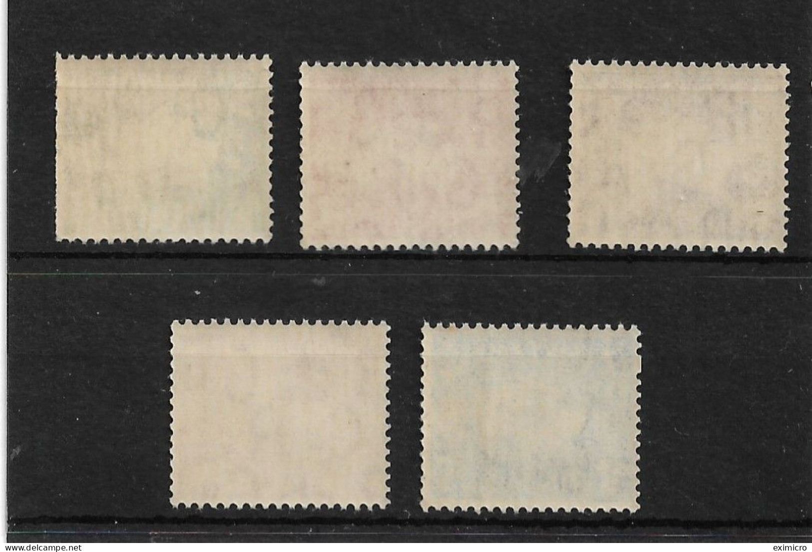 GREAT BRITAIN 1937 SIDEWAYS WATERMARK SET SG 462a/466a UNMOUNTED MINT Cat £172 - Unused Stamps