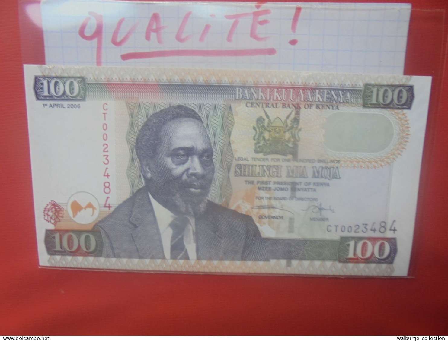 KENYA 100 SHILLINGS 2006 Peu Circuler Belle Qualité (B.29) - Kenya