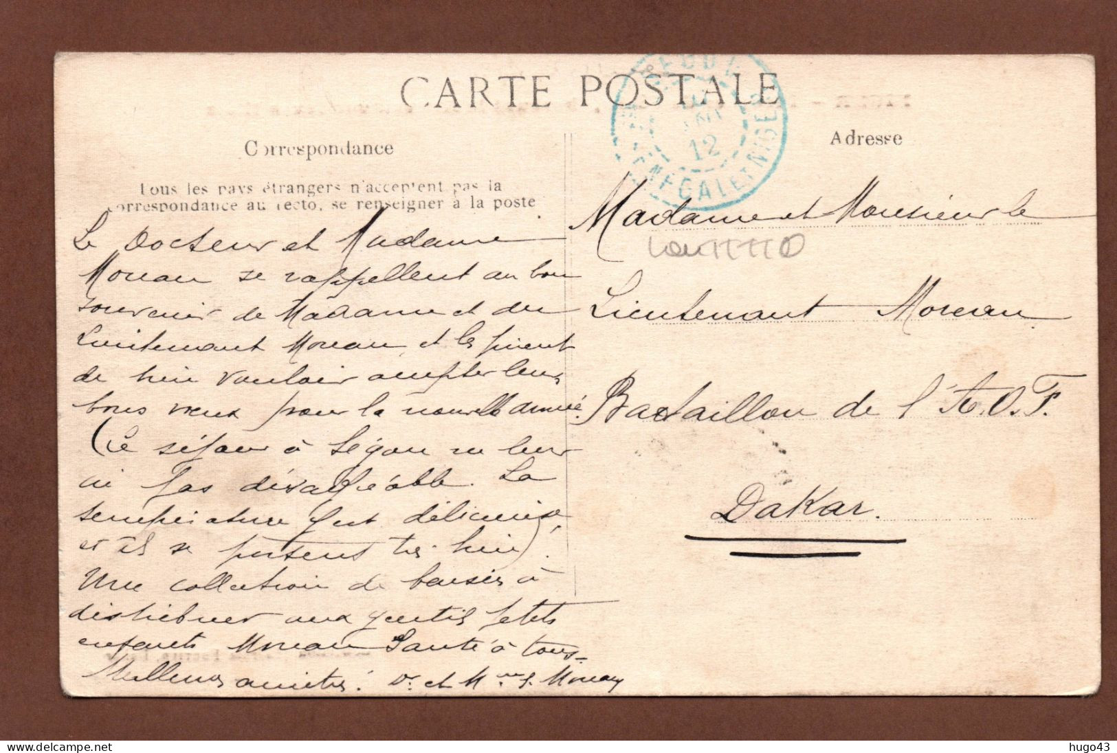 (RECTO / VERSO) NIGER - PIROGUES DE PECHE EN 1912 - N° 300 - SOUDAN - BEAU CACHET BLEU - CPA - Niger