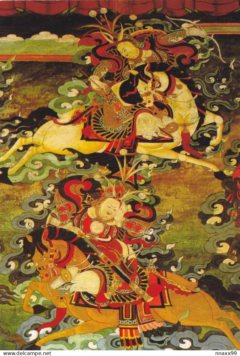 China - Thangka Of The Story Of King Gesar, Modern Time, Qamdo - Tibet