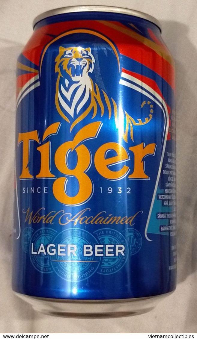 Vietnam Viet Nam Tiger 330 Ml Empty Beer Can NEW YEAR 2022 - LIMIT EDITION / Opened By 2 Holes - Cannettes