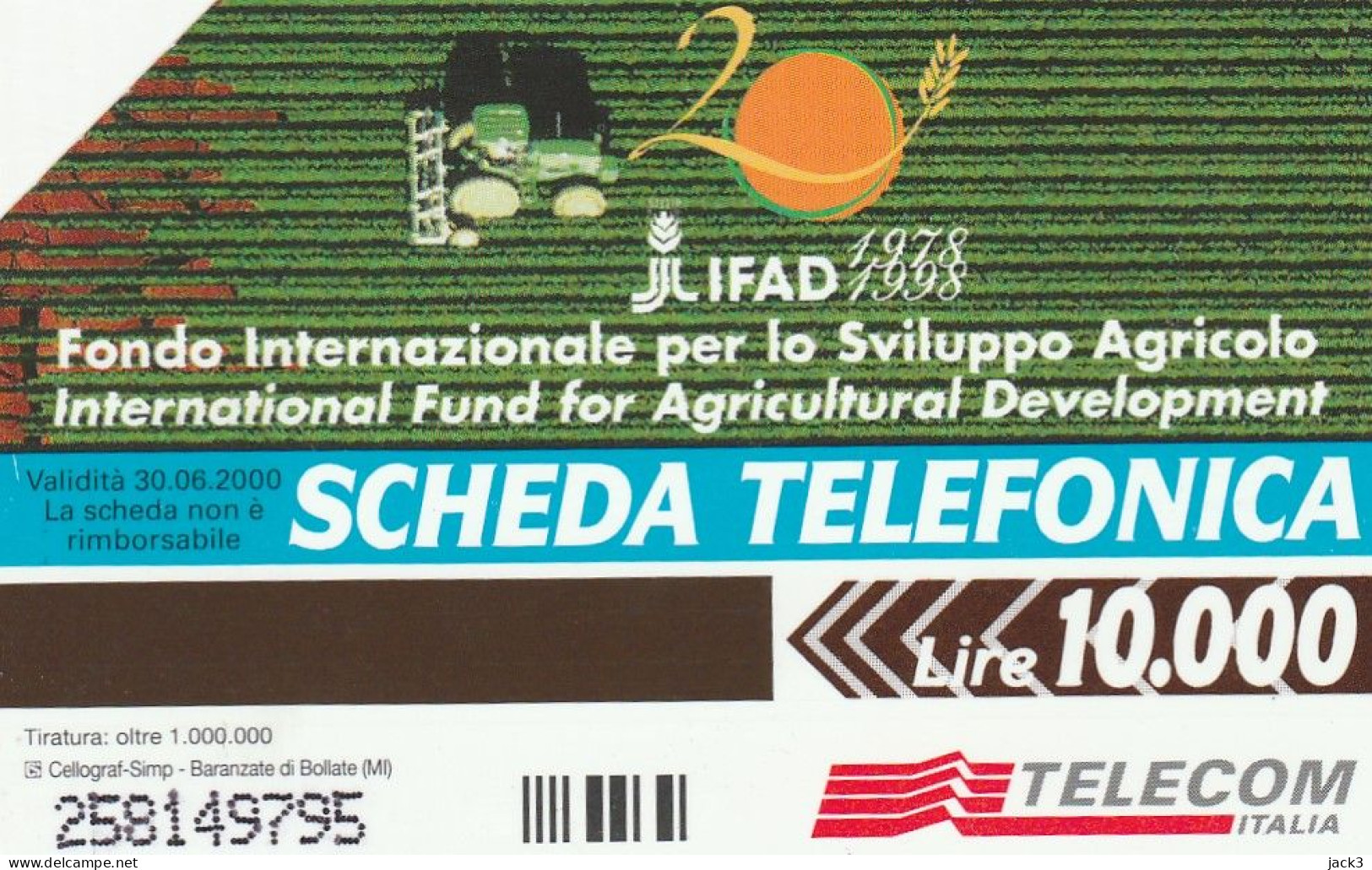 SCEDA TELEFONICA - IFAD (2 SCANS) - Öff. Themen-TK