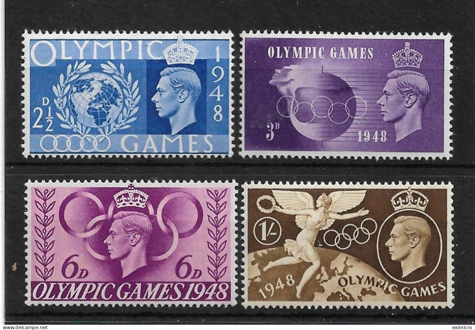 GREAT BRITAIN 1948 OLYMPIC GAMES SET SG 495/498 UNMOUNTED MINT - Neufs