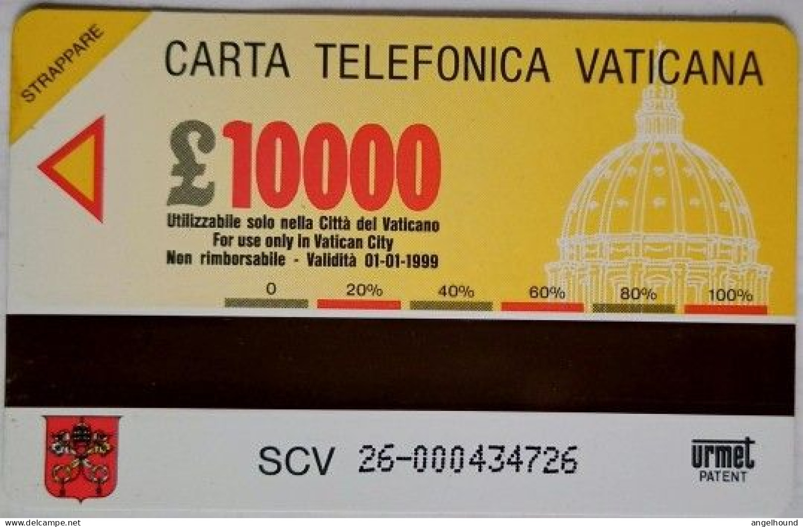 Vatican SCV- 26  L10000 MINT "  Fabbrica Di San Pietro " - Vaticano (Ciudad Del)