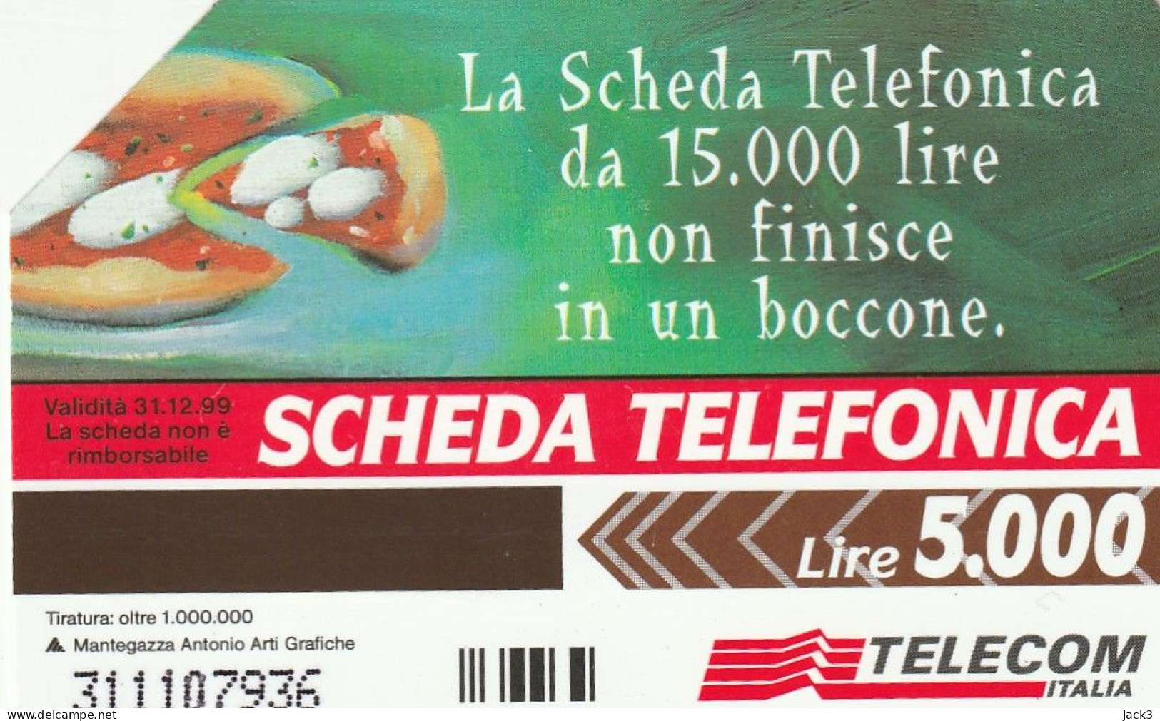 SCEDA TELEFONICA - LA SCHEDA NON FINISCE IN UN BOCCONE (2 SCANS) - Public Themes