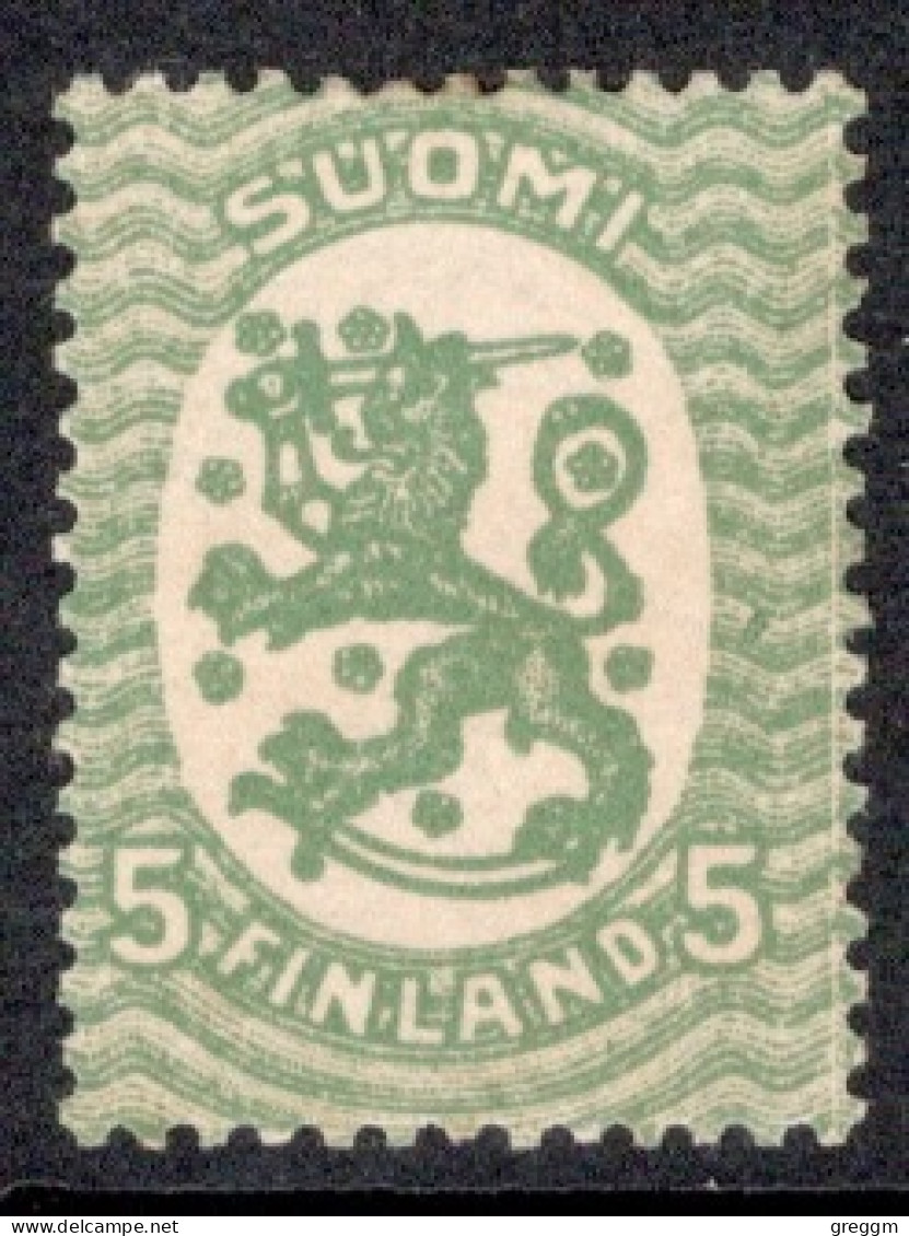 Finland 1917 Standing Lion Definitive Stamp In Mounted Mint - Ungebraucht