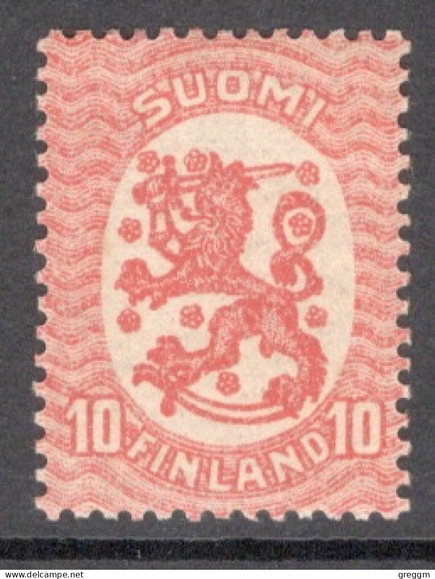 Finland 1917 Standing Lion Definitive Stamp In Mounted Mint - Ungebraucht