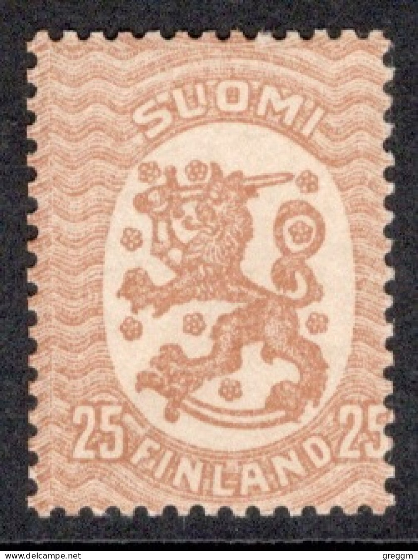 Finland 1917 Standing Lion Definitive Stamp In Mounted Mint - Ungebraucht