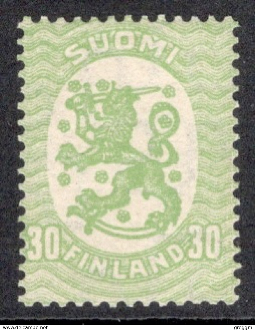 Finland 1917 Standing Lion Definitive Stamp In Mounted Mint - Ungebraucht