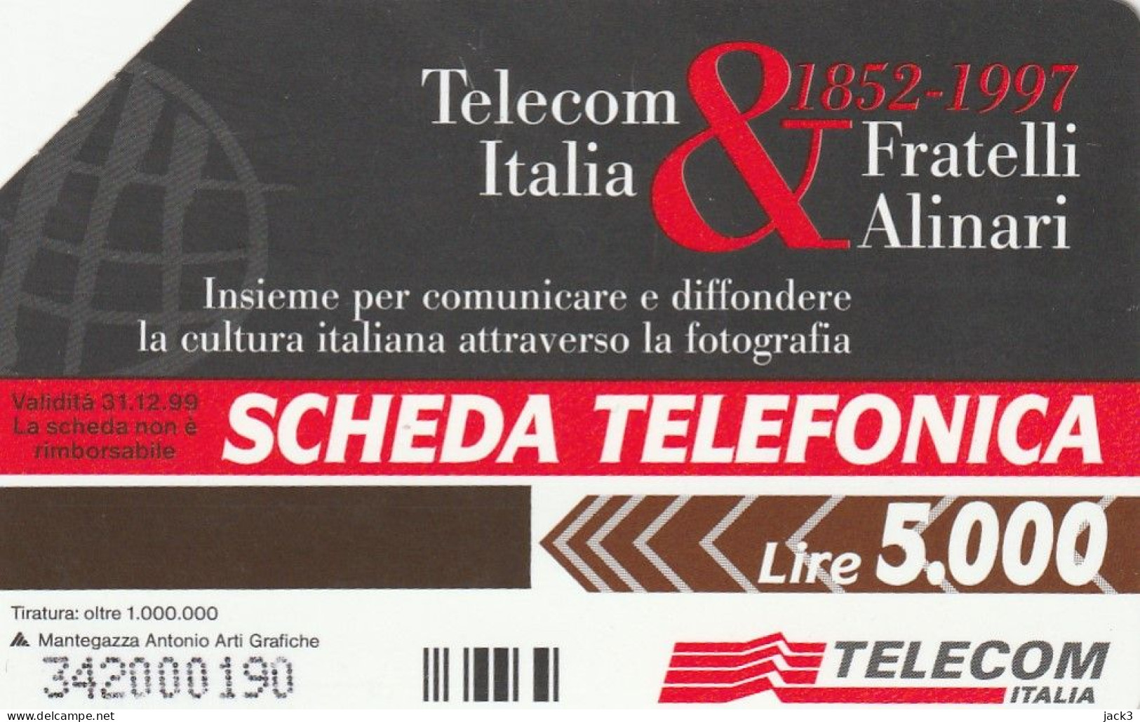 SCEDA TELEFONICA - LA SCHEDA E' UNA COSA MERAVIGLIOSA (2 SCANS) - Public Themes