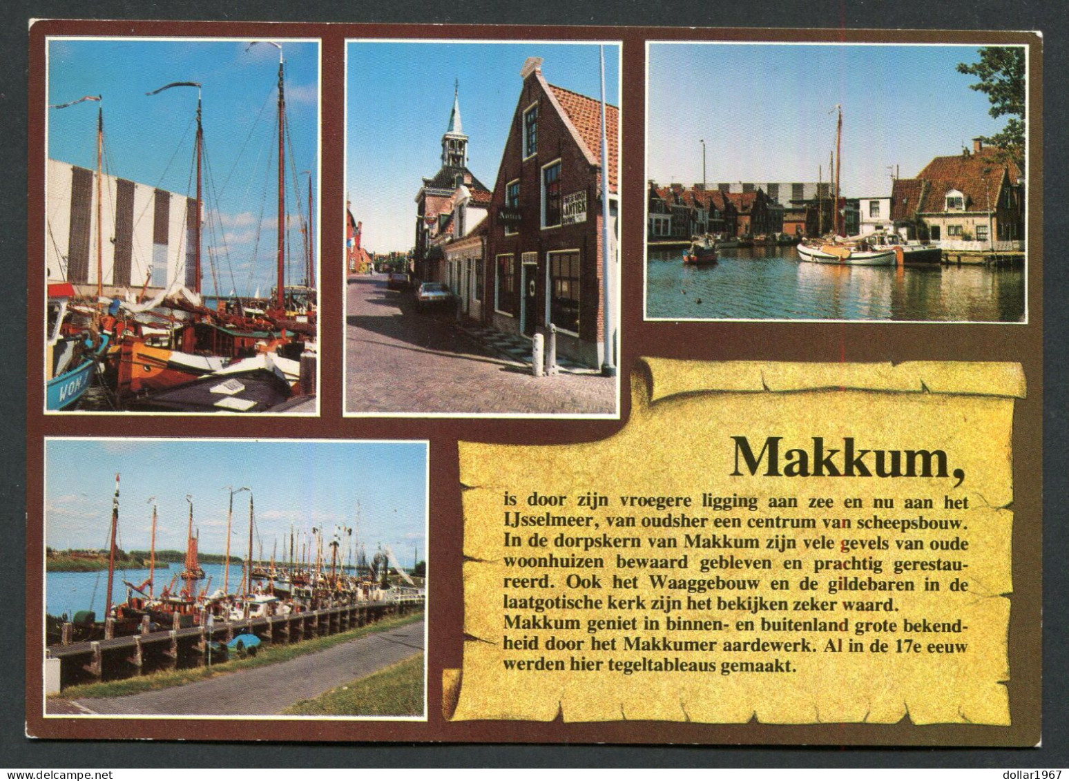 Makkum ( Vier Luik ) - Súdwest-Fryslân / Friesland .  - Not  Used - 2 Scans For Condition.(Originalscan !!) - Makkum