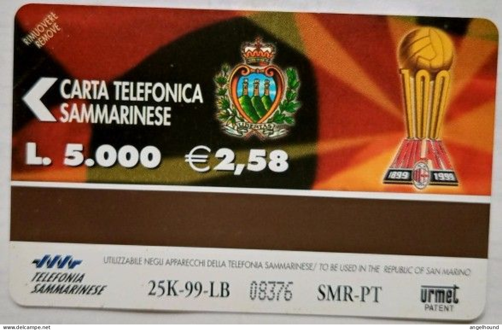 San Marino L5000 MINT RSM-040 " Milan Team " - Saint-Marin