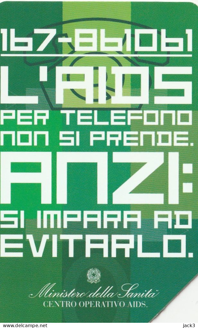 SCEDA TELEFONICA - AIDS (2 SCANS) - Public Themes