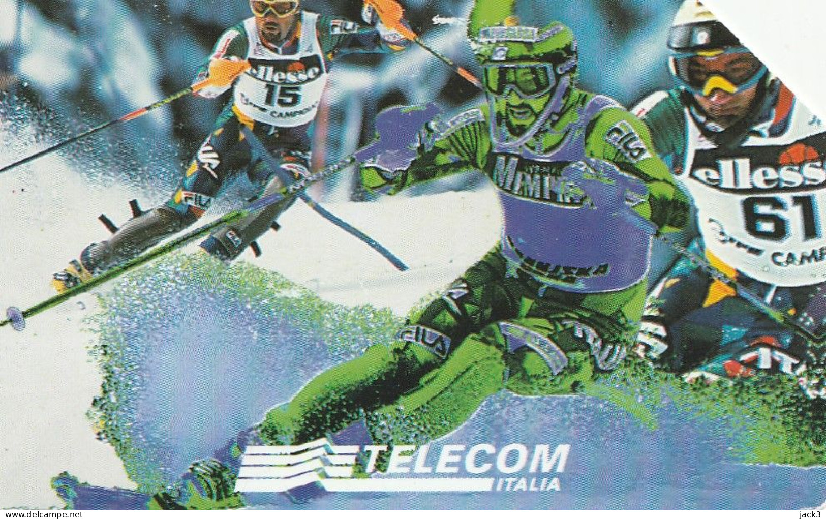 SCEDA TELEFONICA - CAMPIONATI MONDIALI DI SCI - SESTRIERE 1997 (2 SCANS) - Öff. Themen-TK