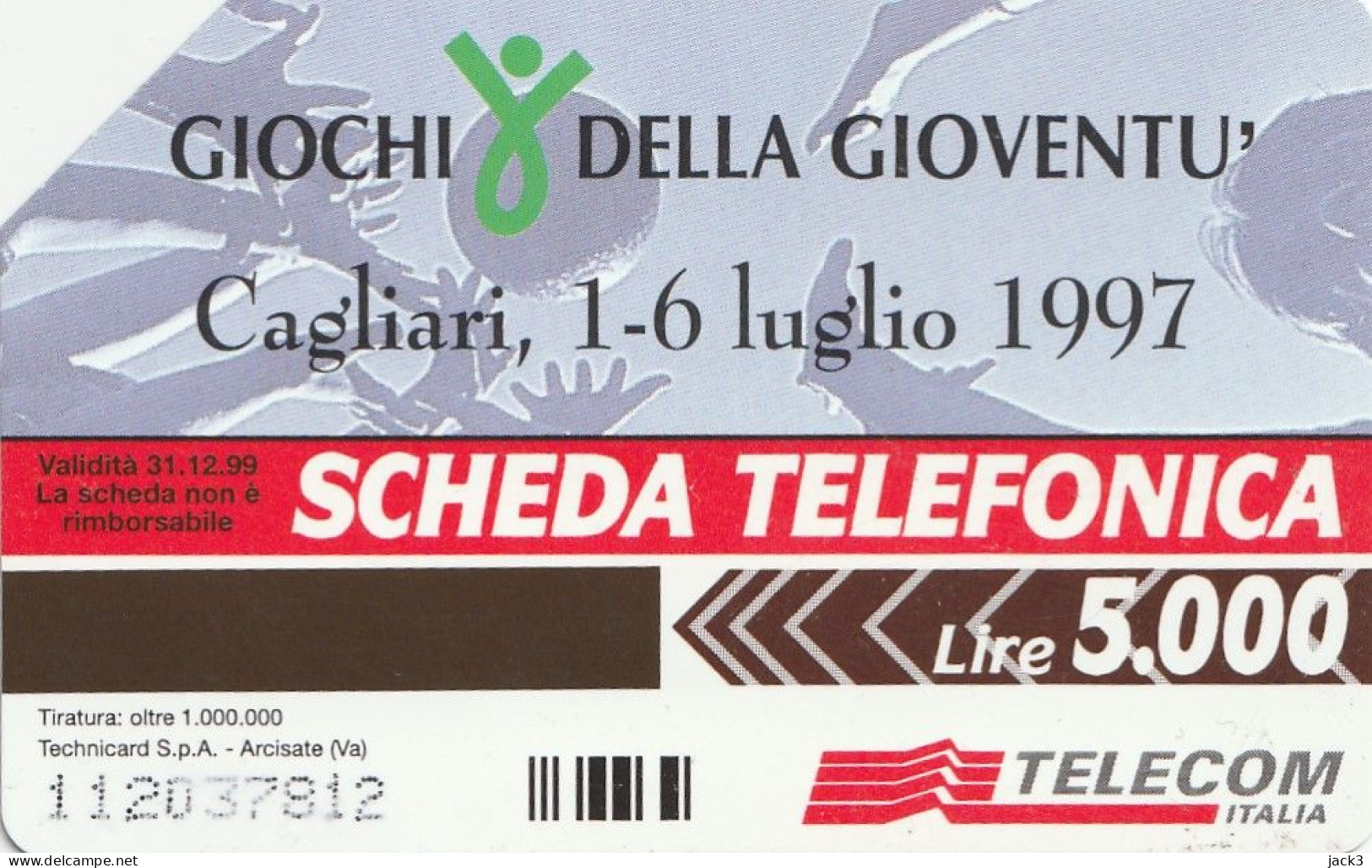 SCEDA TELEFONICA - GIOCHI DELLA GIOVENTU' 1997 (2 SCANS) - Públicas Temáticas