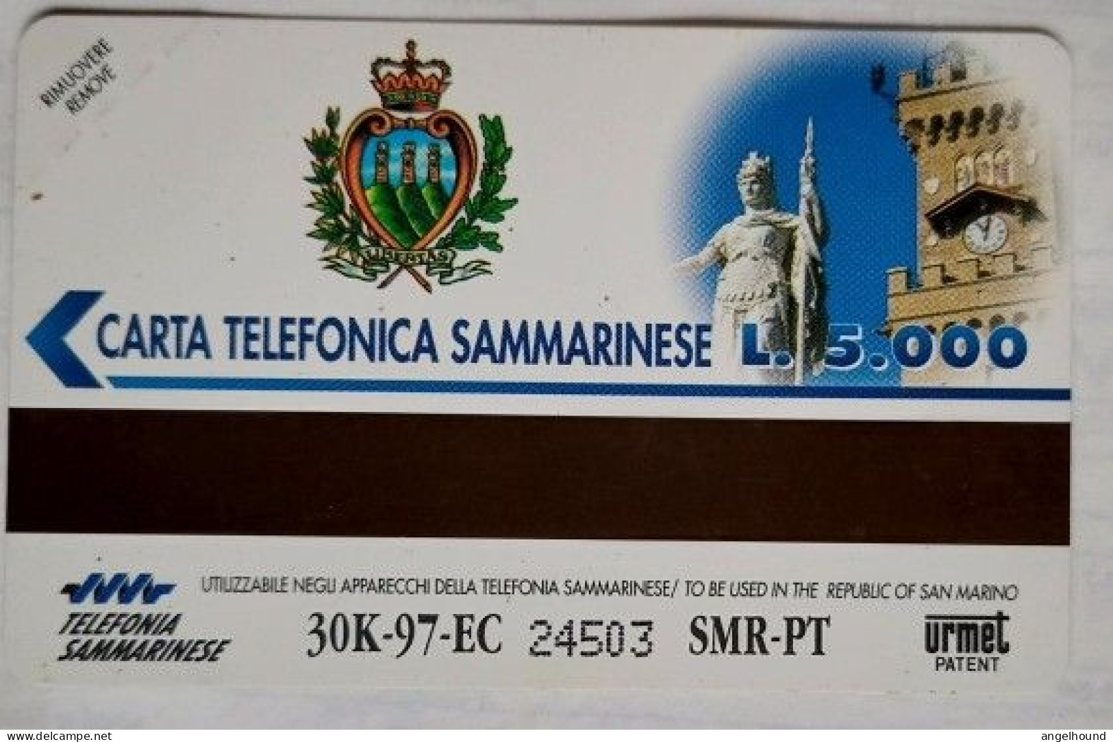 San Marino L5000 MINT  RSM - 017 " Pronto, Chi Parla? - Egypt " - San Marino
