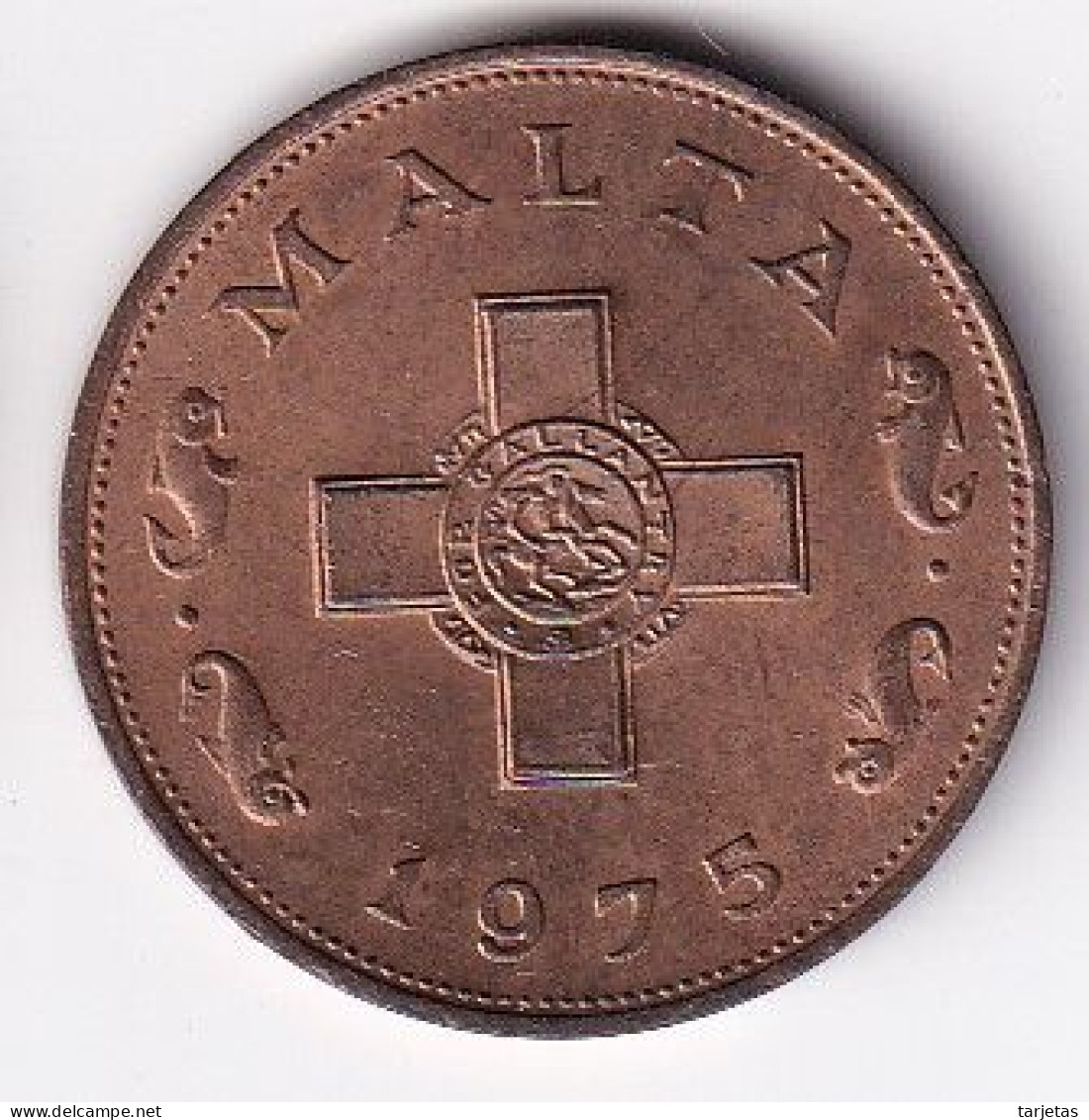 MONEDA DE MALTA DE 1 CENT DEL AÑO 1975 (COIN) - Malta