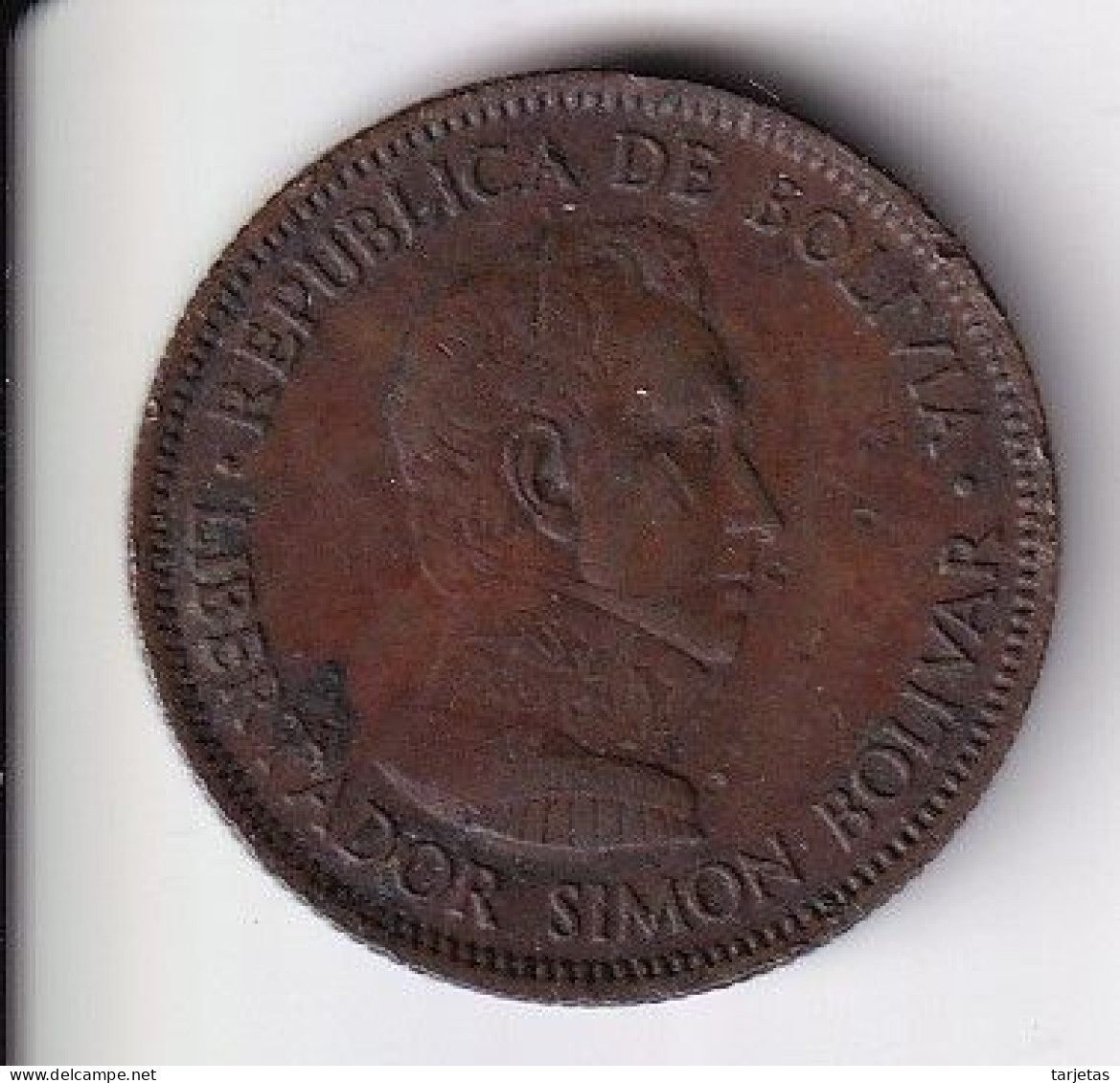 MONEDA DE VENEZUELA DE 10 BOLIVIANOS DEL AÑO 1951 (COIN) - Bolivie