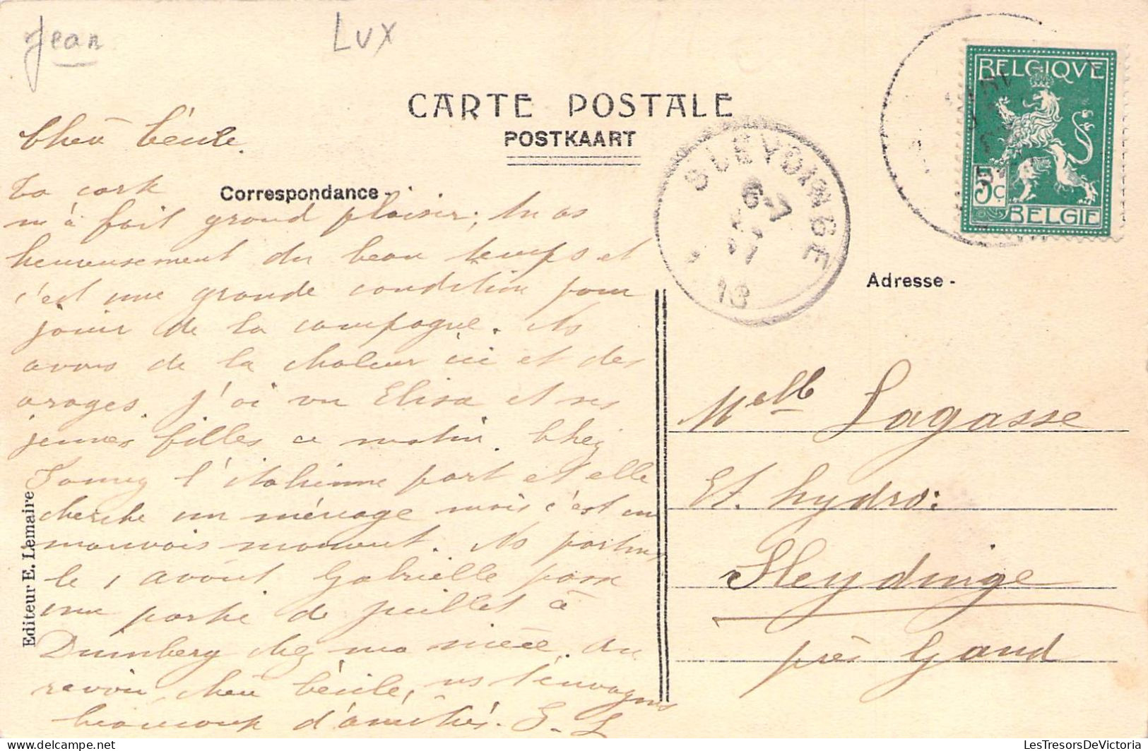 Belgique - Houffalize - La Place Du Marché - Kiosque - E. Lemaire - Carte Postale Ancienne - Bastenaken