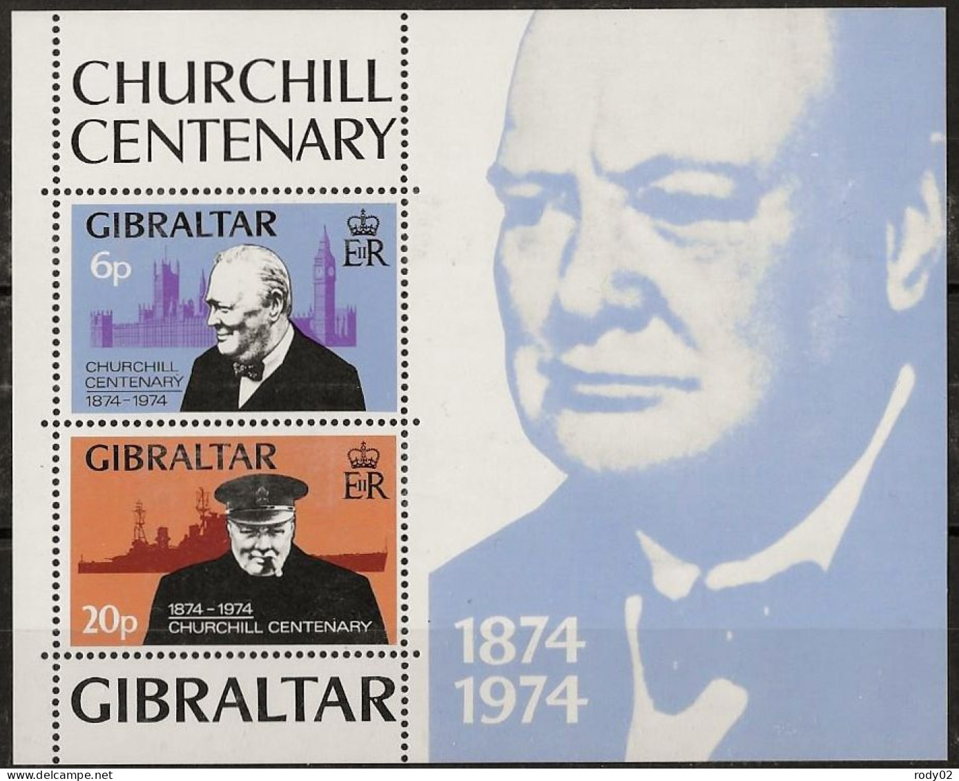 GIBRALTAR - WINSTON CHURCHILL - BF 1 - NEUF** MNH - Sir Winston Churchill