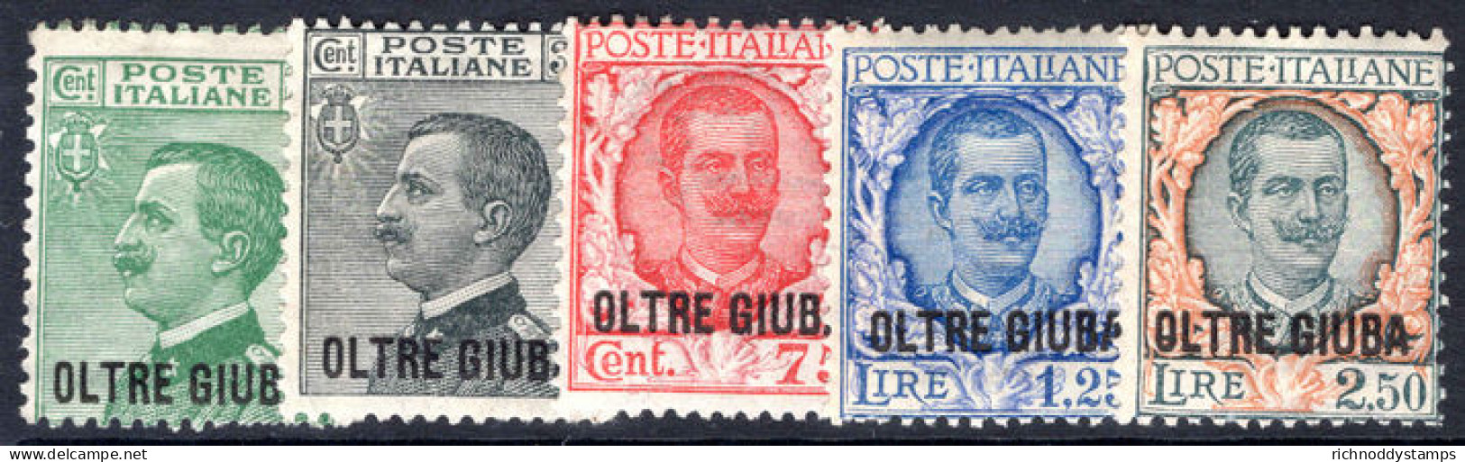 Jubaland 1925-26 Set Lightly Mounted Mint. - Oltre Giuba