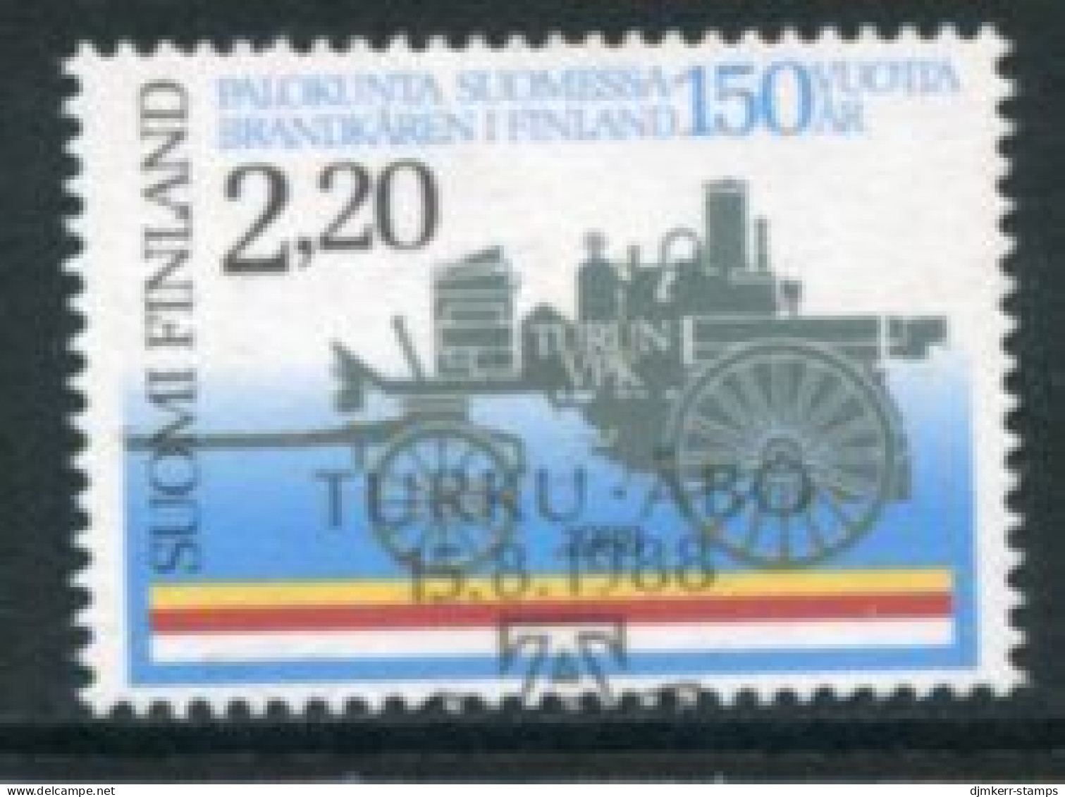 FINLAND 1988 150th Anniversary Of Fire Brigade Used.  Michel 1057 - Oblitérés