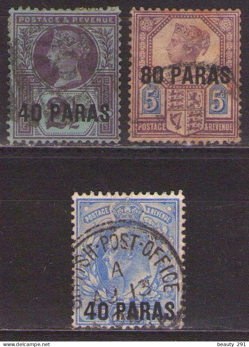 BRITISH LEVANT 1887-1902 Mi 4-5,8 USED - Levante Britannico