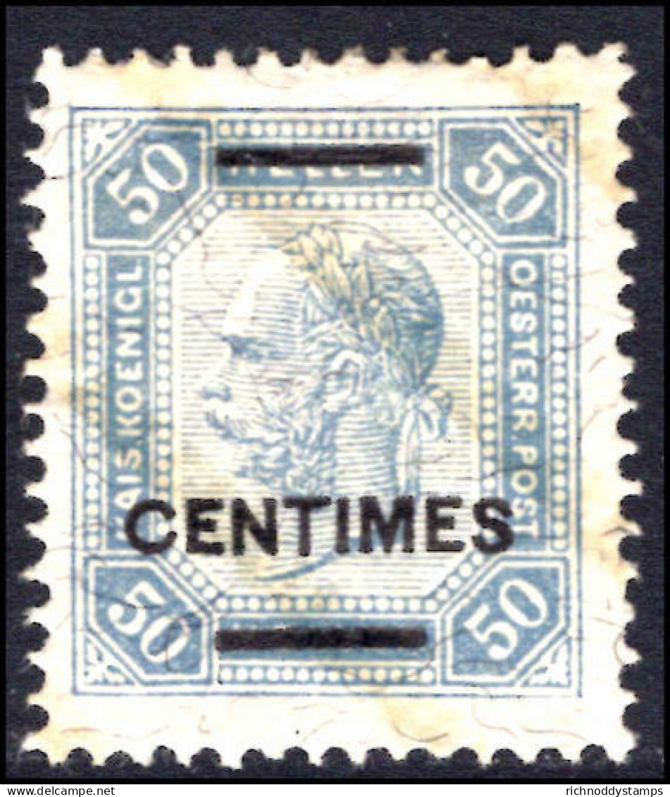 Post Office In Turkey 1903-04 50c Perf 13x13&#189; Fine Lightly Mounted Mint. - Autres & Non Classés