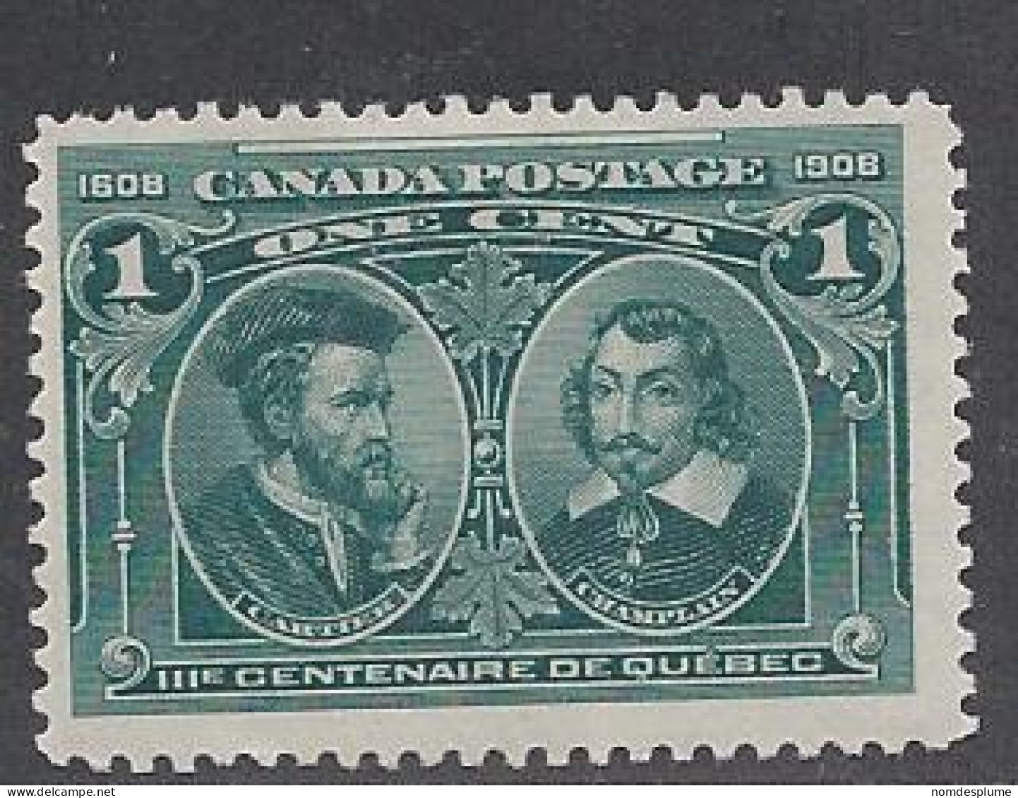 18995) Canada 1908 Quebec Mint Hinge * MH - Nuevos