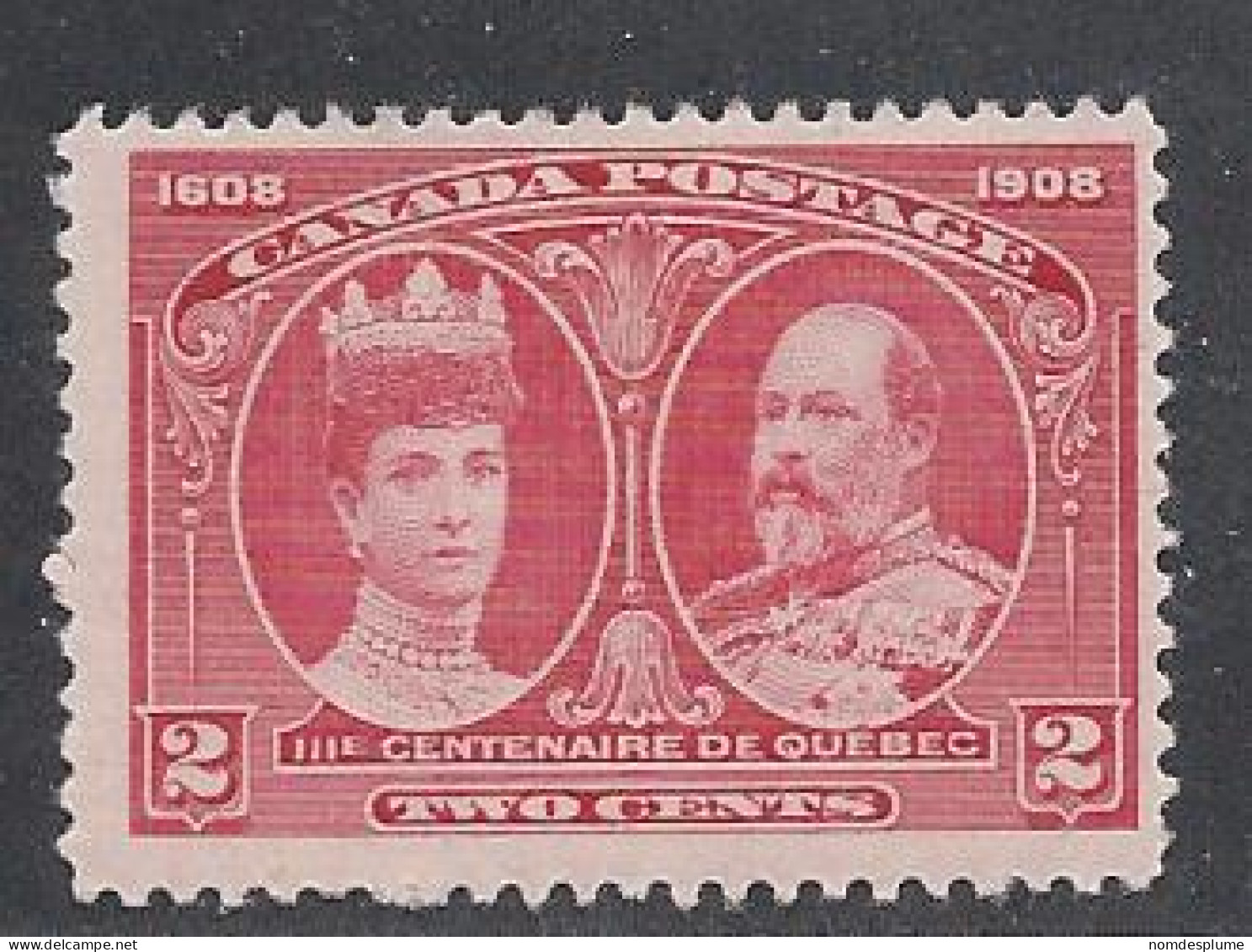 18996) Canada 1908 Quebec Mint Hinge * MH - Ungebraucht