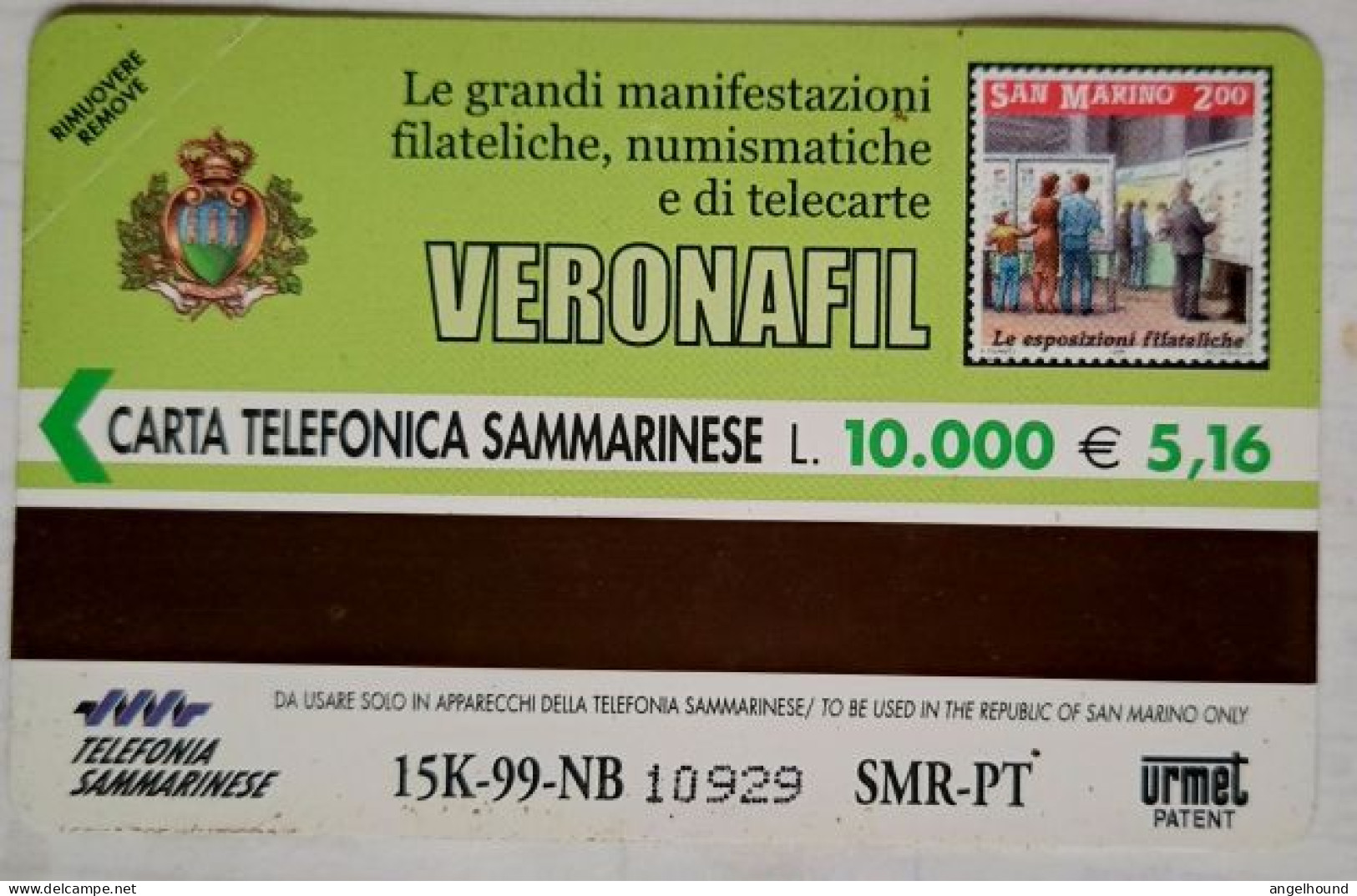 San Marino L10000 MINT  RSM - 046 "  Veronafil - View Of The City " - Saint-Marin