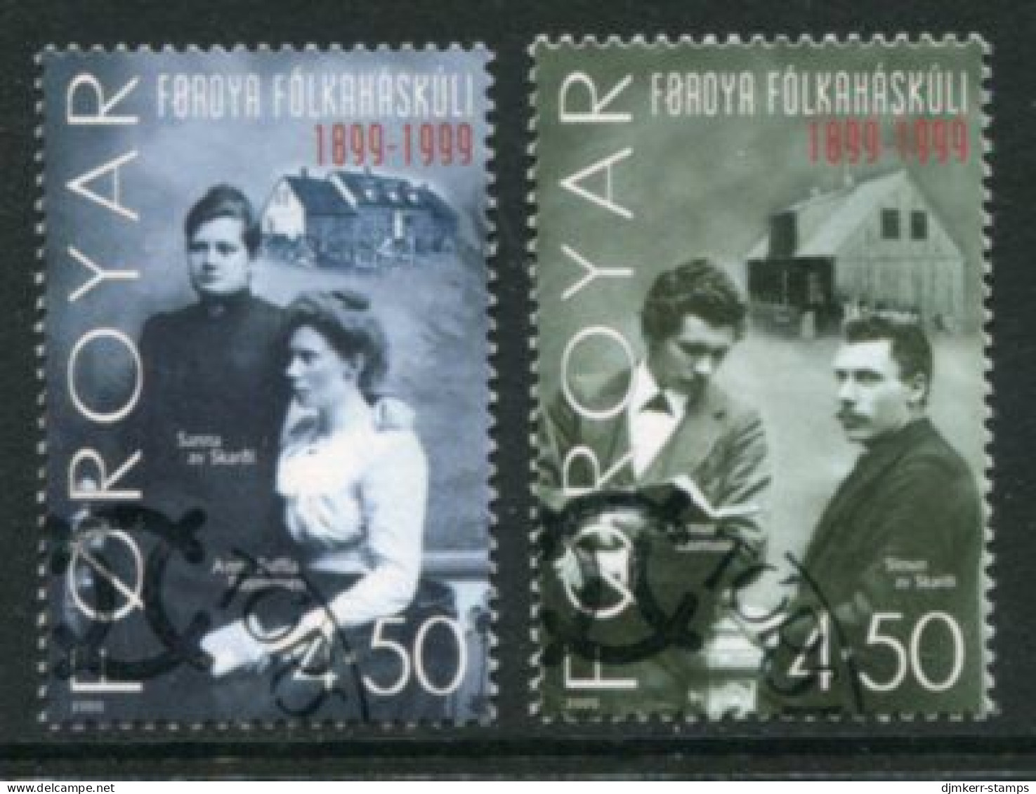 FAEROE ISLANDS 2000 High School Centenary Used.  Michel 372-73 - Faroe Islands