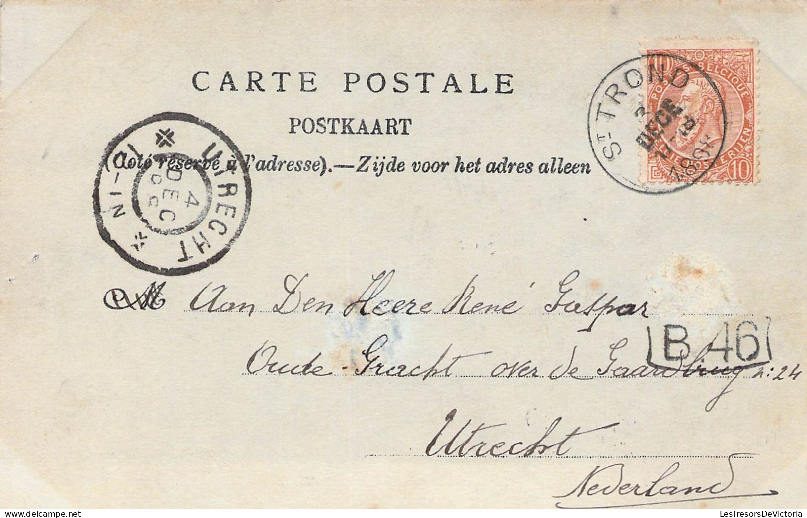 Belgique - Hasselt - Grande église - Clocher - Horloge - Oblitéré 1898 - Carte Postale Ancienne - Hasselt
