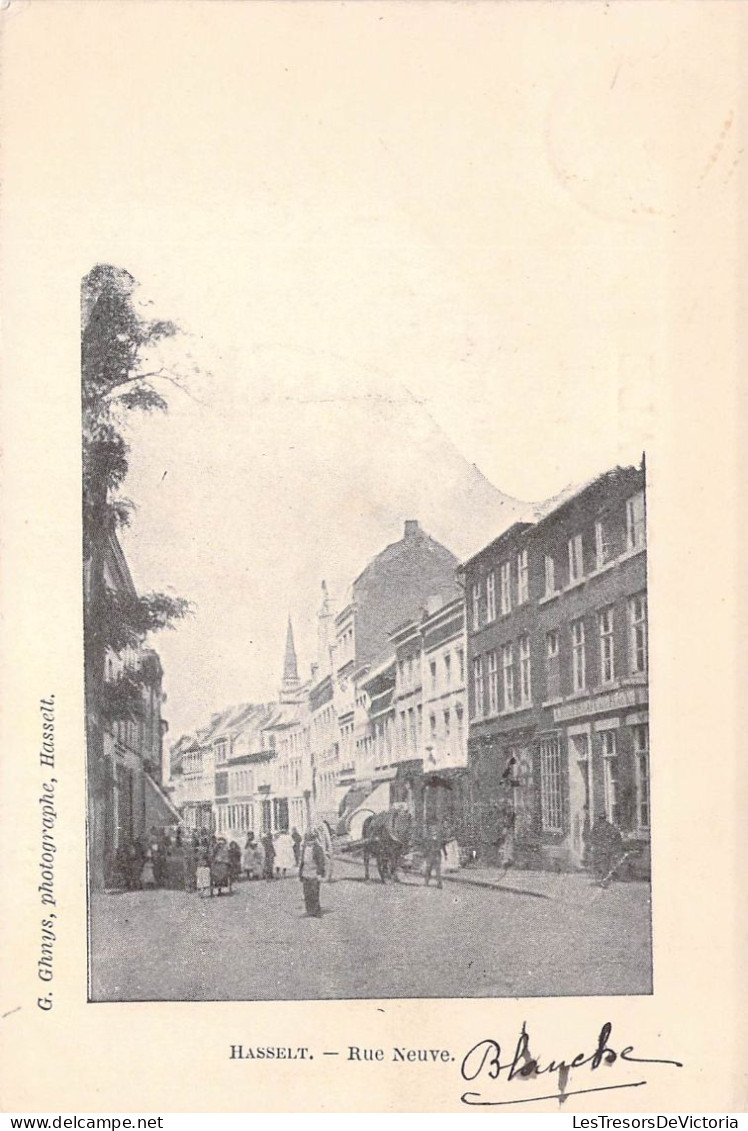 Belgique - Hasselt - Rue Neuve - G. Ghnys  - Carte Postale Ancienne - Hasselt