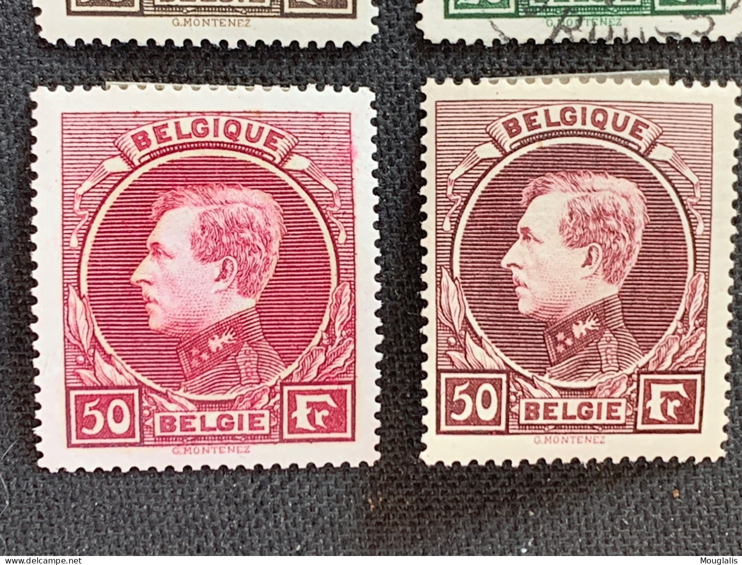 Belgique 289/292 Grand Montenez Albert I Avec Charnière 290 Oblitéré Les Autres Neufs - 1929-1941 Gran Montenez