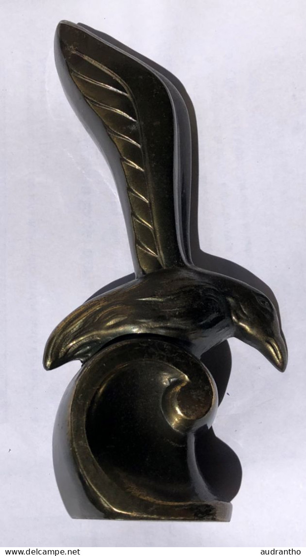 Sculpture En Bronze Art Déco - Oiseau Signé JAMAR - Bronzen