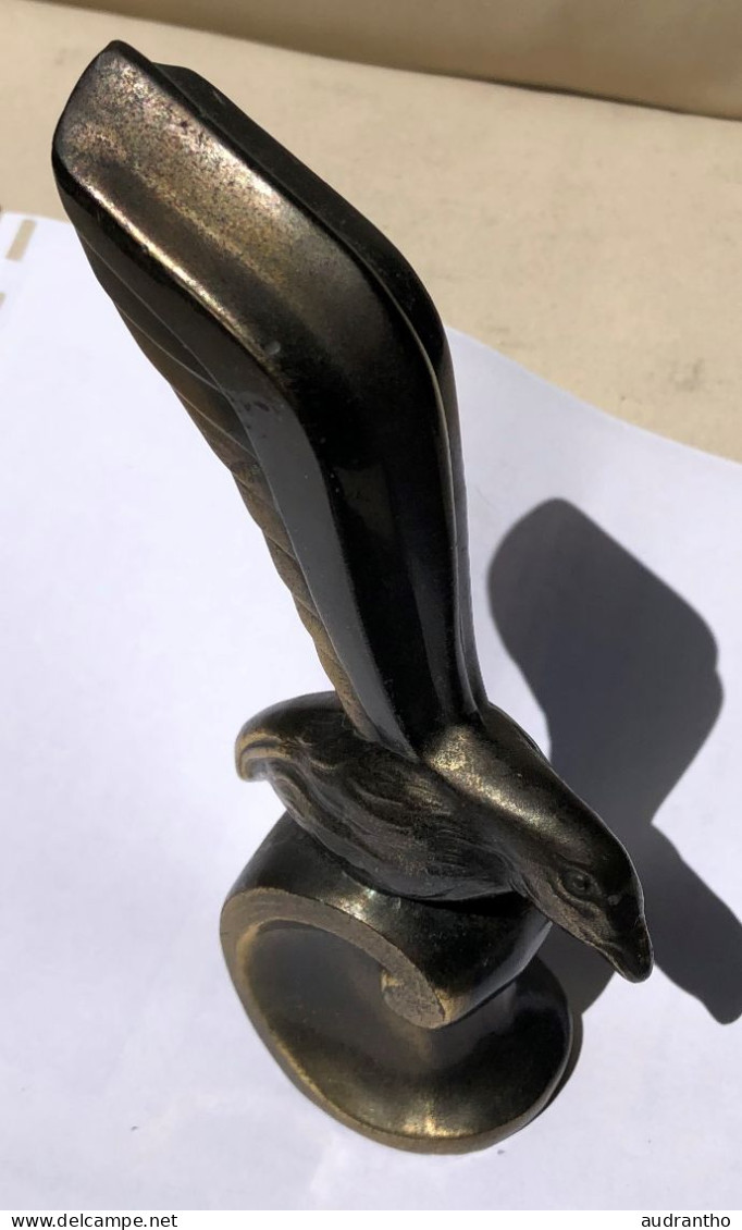 Sculpture En Bronze Art Déco - Oiseau Signé JAMAR - Bronzes