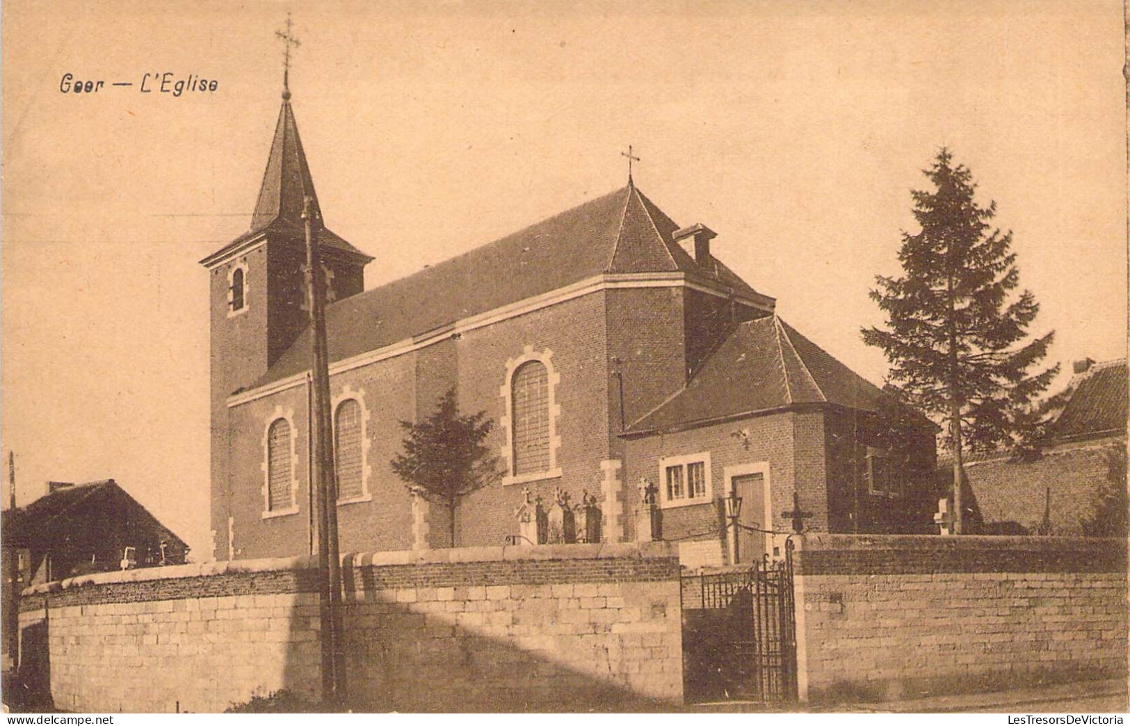 Belgique - Geer - L'église  Edit. Henri Kaquet  - Carte Postale Ancienne - Waremme