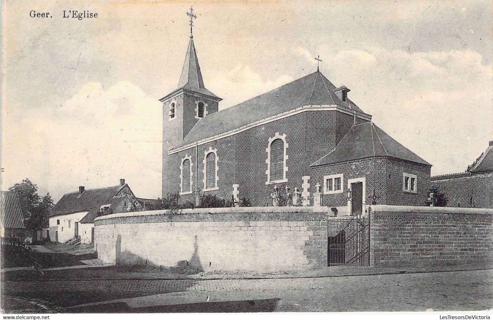 Belgique - Geer - L'église  Edit.N. Laflotte - Carte Postale Ancienne - Borgworm