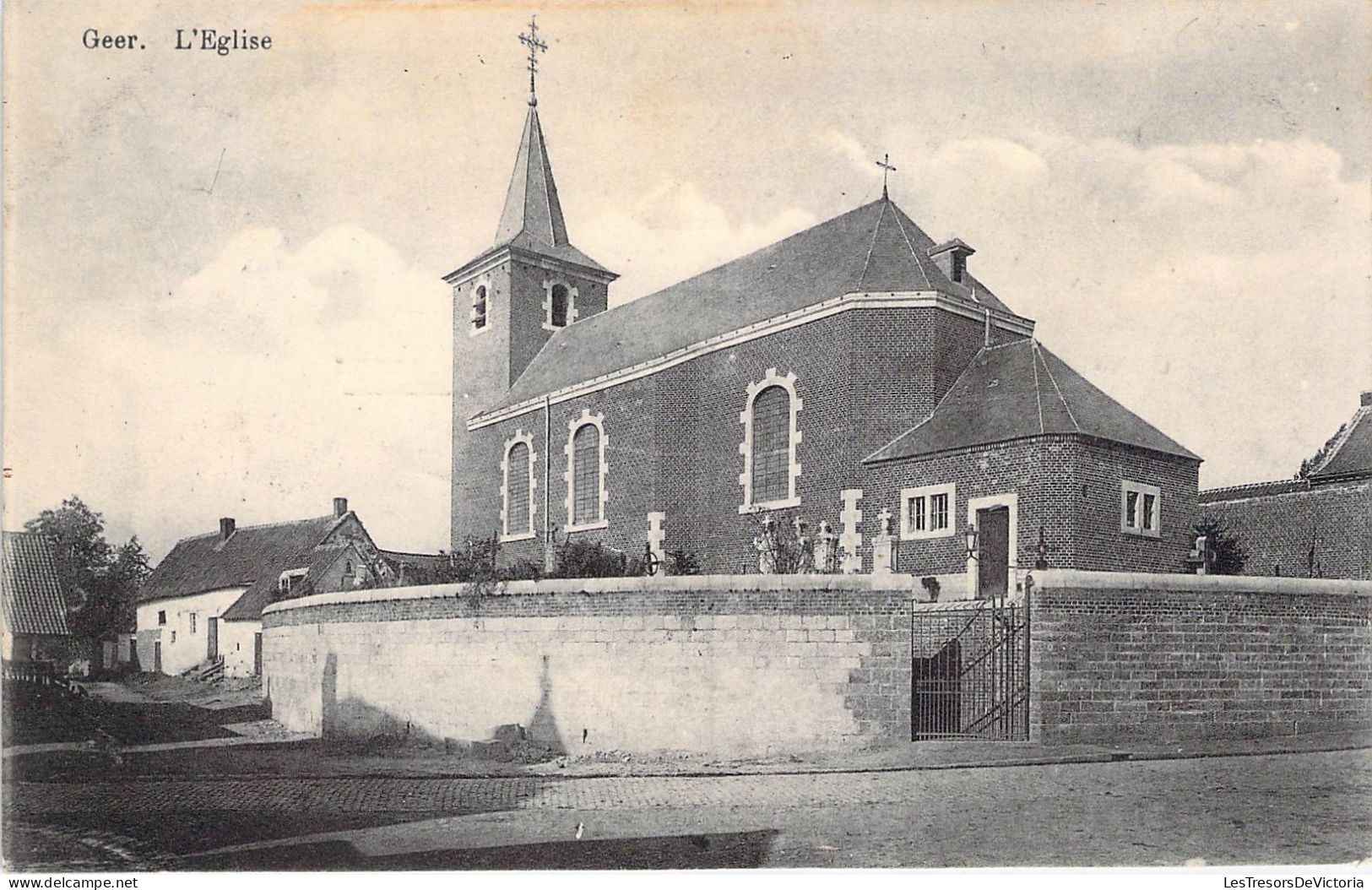 Belgique - Geer - L'église  Edit.N. Laflotte - Carte Postale Ancienne - Waremme