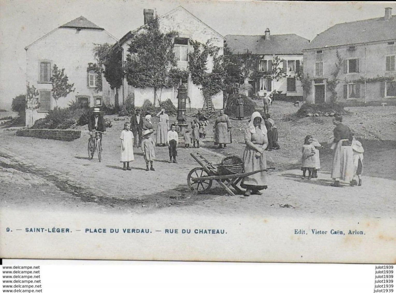 SAINT - LEGER ..-- Place Du VERDAU . Rue Du Château . 1907 Vers NIVELLES ( Mme JAQUET ) . Voir Verso . - Saint-Léger