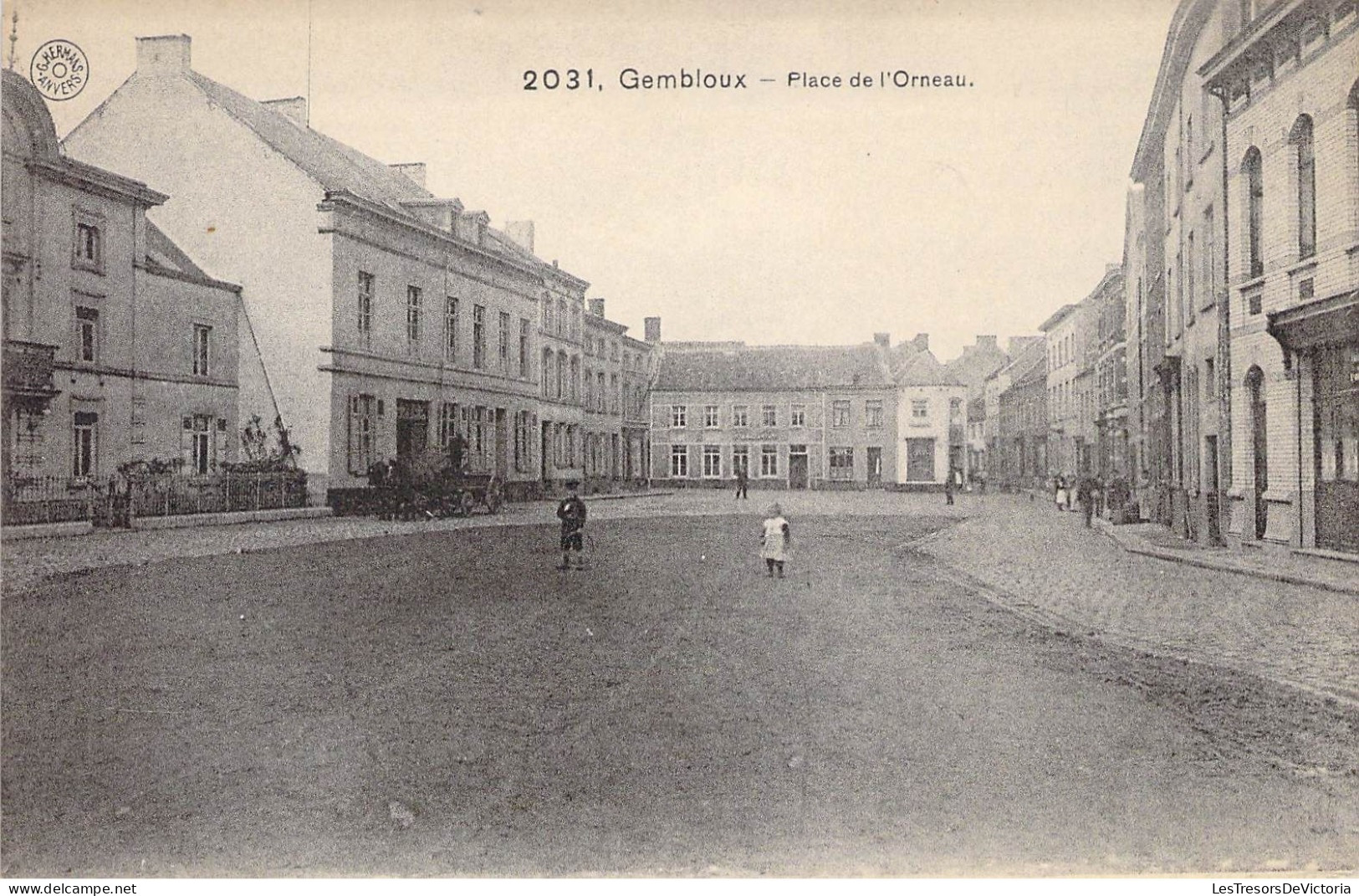 Belgique - Gembloux - Place De L'oiseau  - G. Hermans - Animé - Carte Postale Ancienne - Gembloux