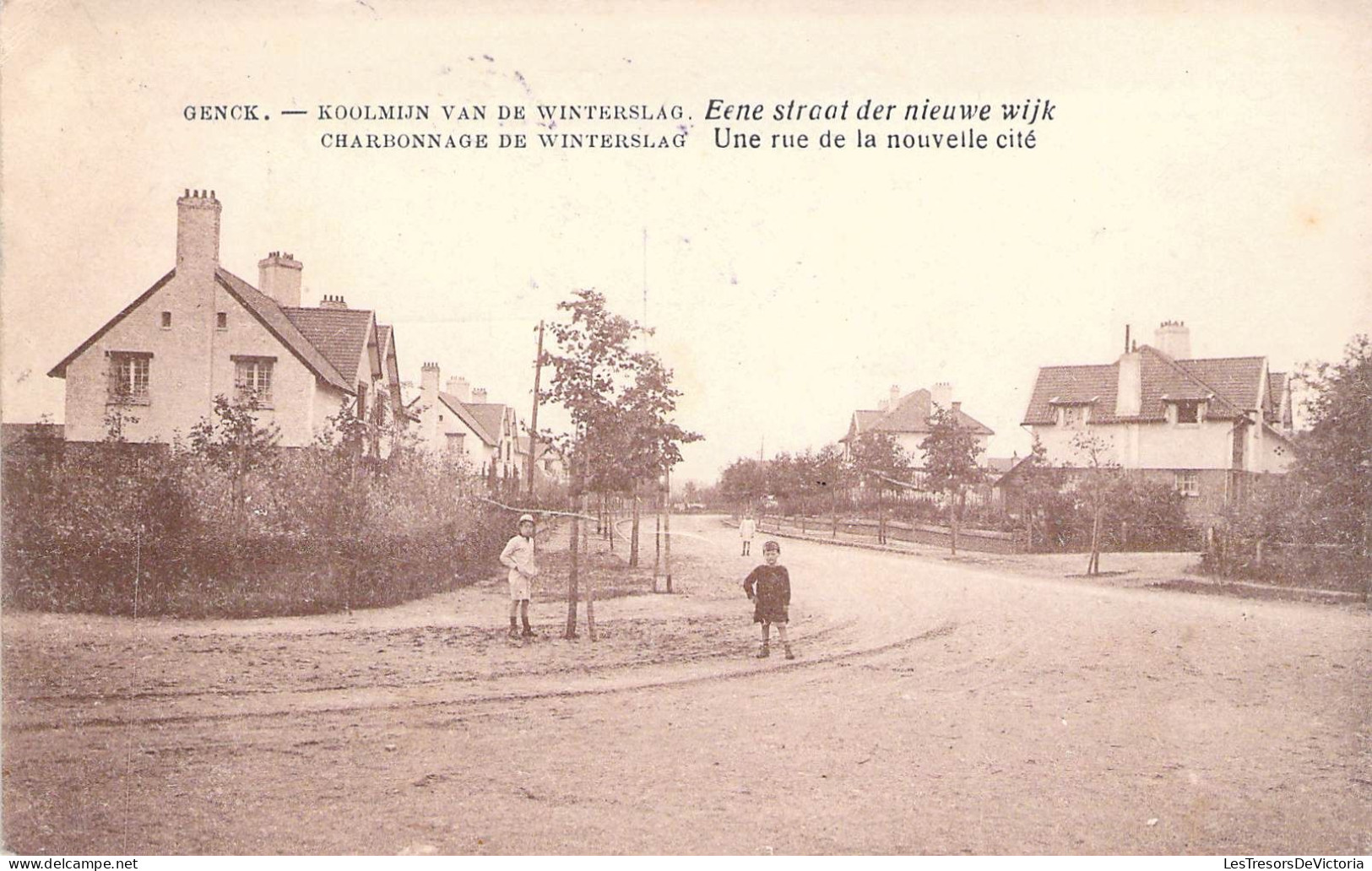 Belgique - Genck - Charbonnage De Winterslag - Une Rue De La Nouvelle Cité - Carte Postale Ancienne - Genk