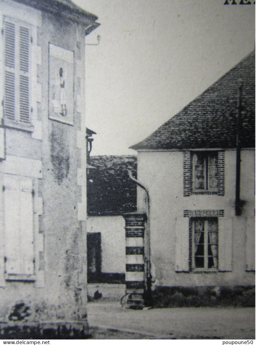 CPA 89 Yonne HERY  Carrefour De La RUE De La Croix Brossée , Réclame Sur Façade " Chocolat Menier " Vers 1910 - Hery