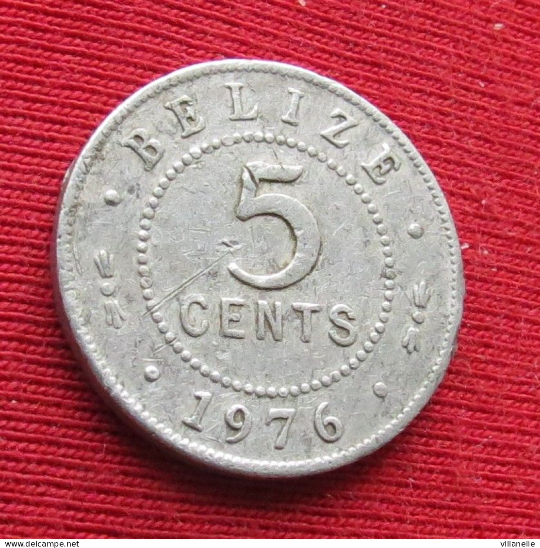 Belize 5 Cents 1976 KM# 34a Lt 956 *V1T Beliz Belice - Belize