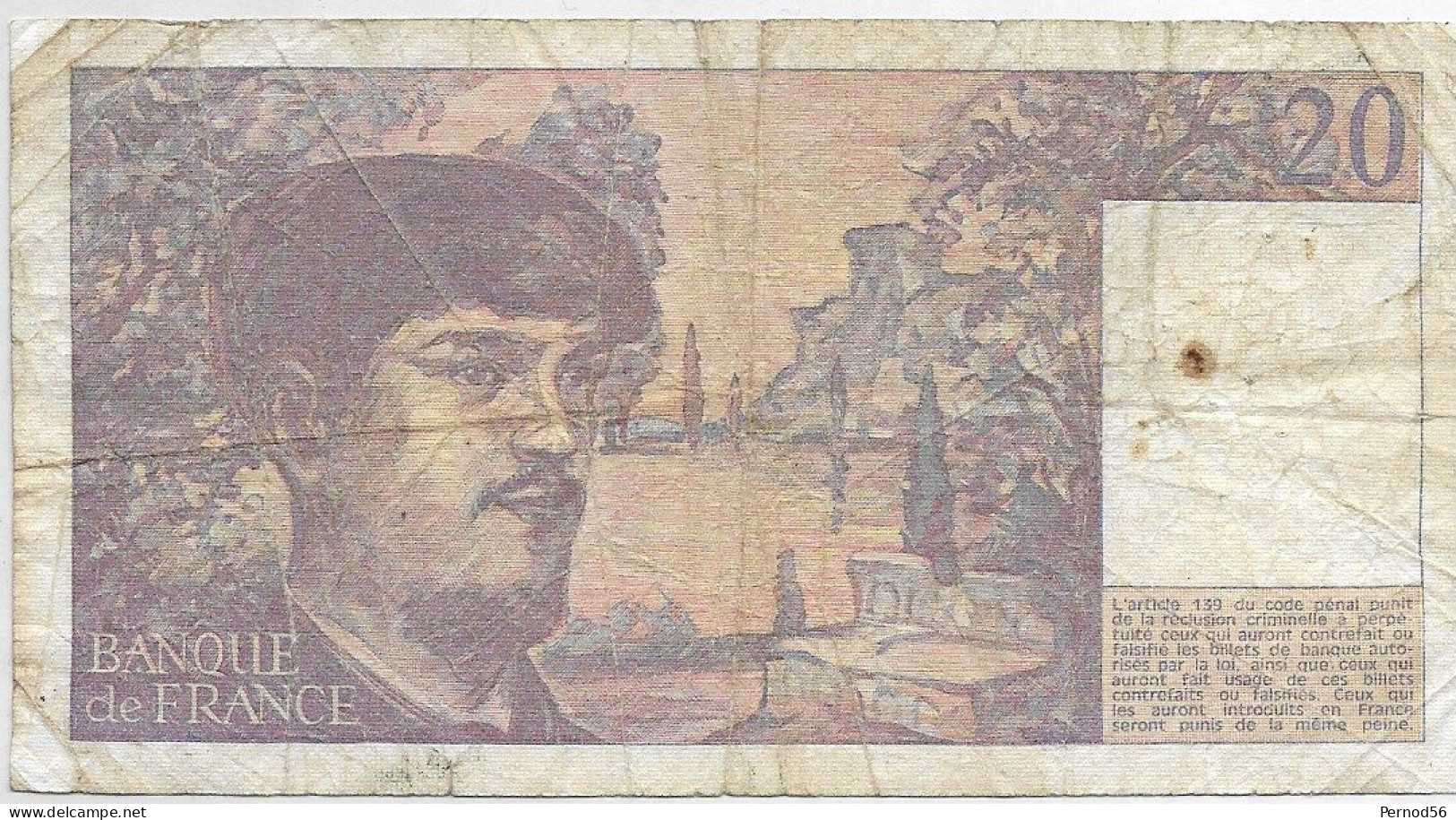 Vends Beau Billet De Banque  FRANCE   20 FRANCS    1980 - 20 F 1980-1997 ''Debussy''