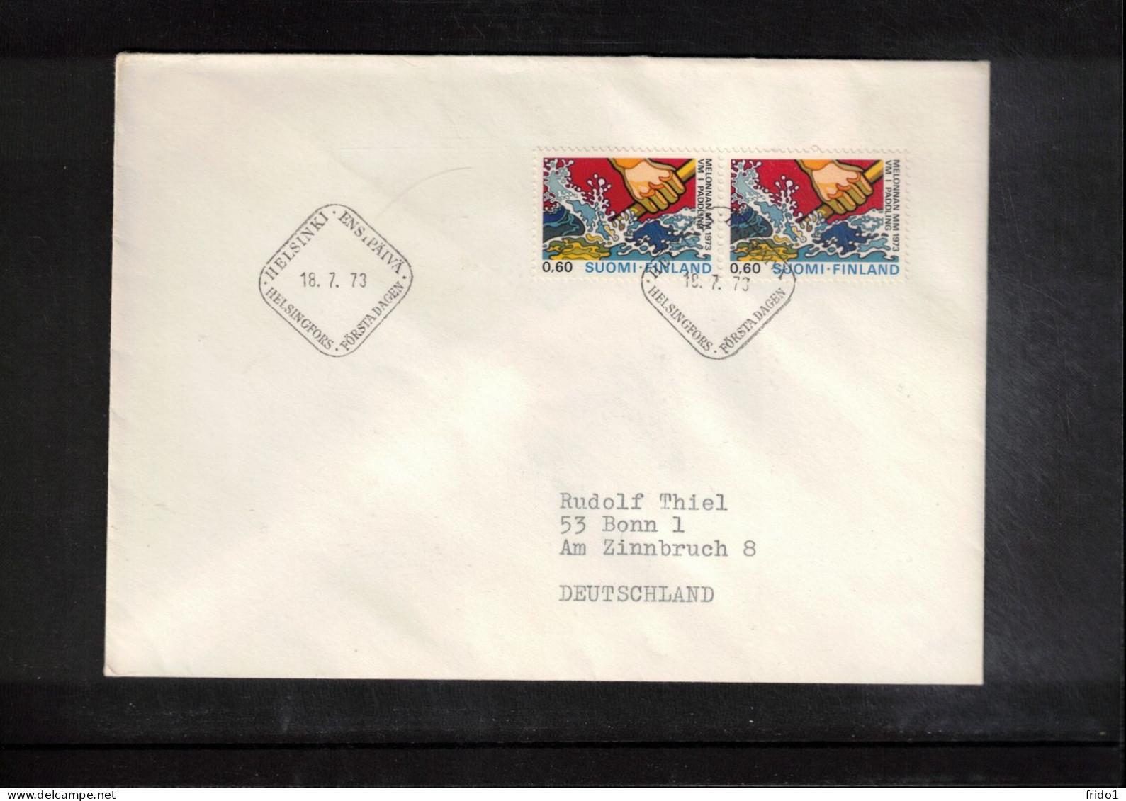 Finland 1973 World Canoe Championship Tampere FDC - Kanu